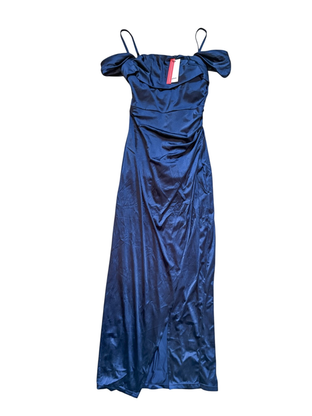 Popilush Shapewear Off Shoulder Shine Ruched Sculpting Maxi Dress - Picture 8 of 13